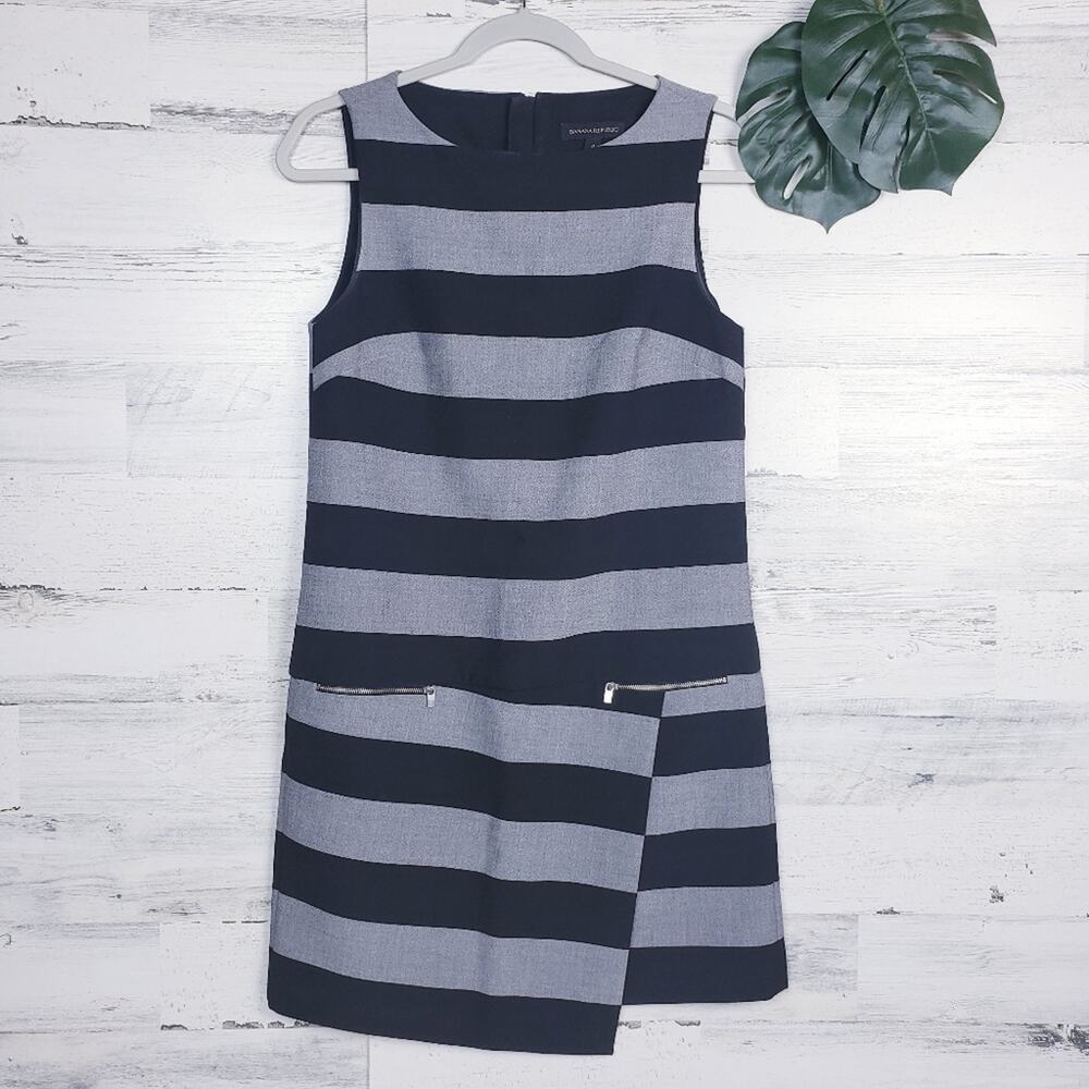 Banana Republic Striped Asymmetrical Dress Size 4